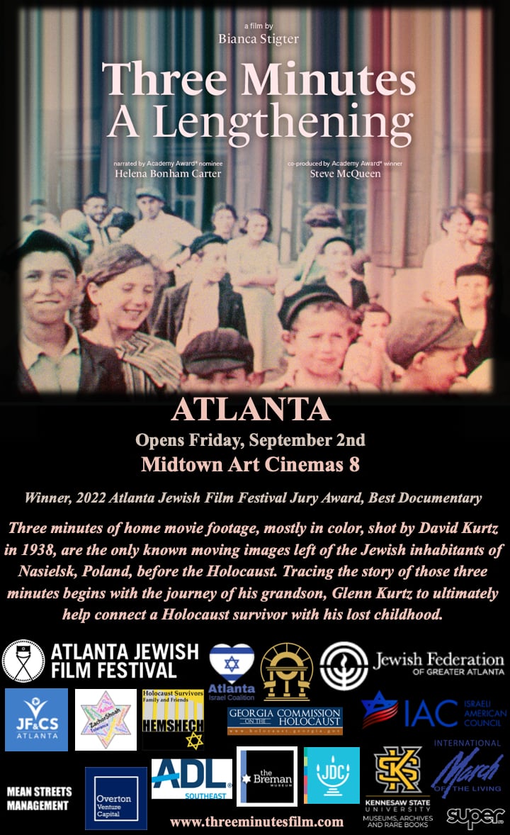 Three Minutes: A Lengthening, in Atlanta Theaters, event graphic
